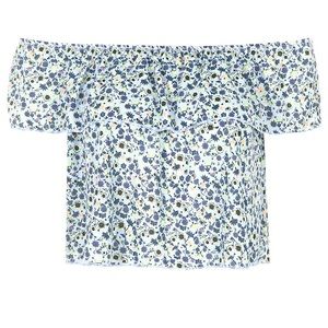 Floral off the shoulder top shop shirt